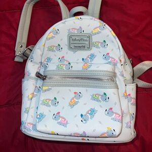 Disney Parks Exclusive Loungefly White Backpack with DUMBO Print